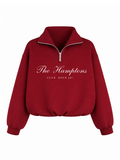 HAMPTONS HOODIE - MERLOT RED