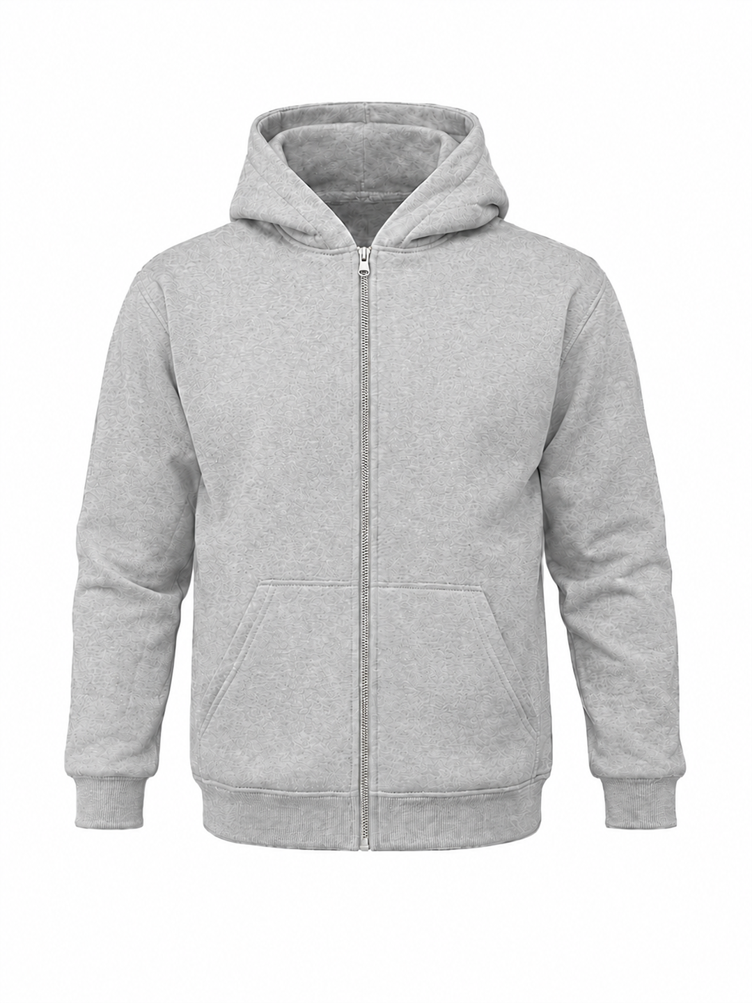 REGULAR ZIP HOODIE - HI MELANGE