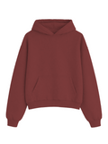 OVERSIZE HOODIE - MERLOT RED