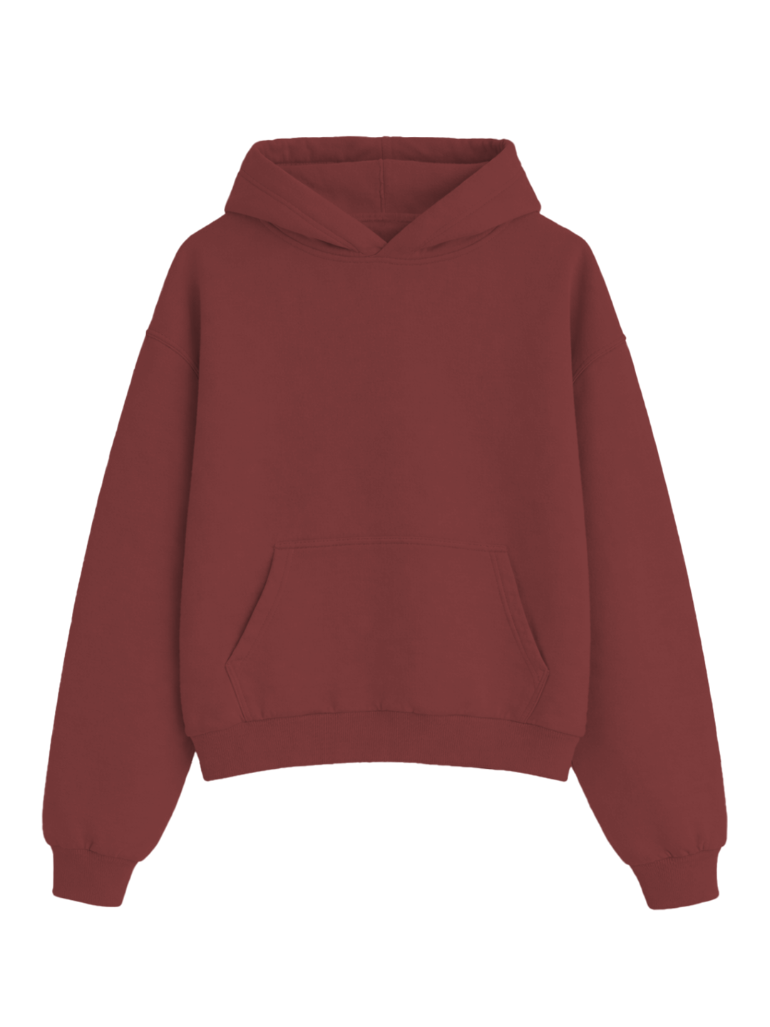 OVERSIZE HOODIE - MERLOT RED