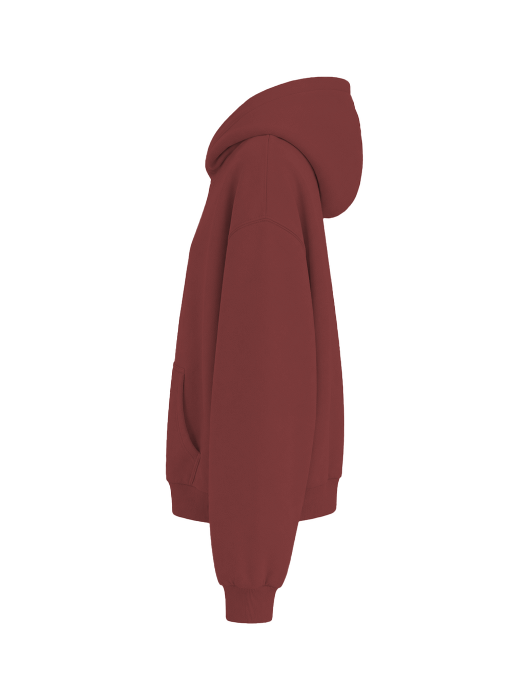 OVERSIZE HOODIE - MERLOT RED