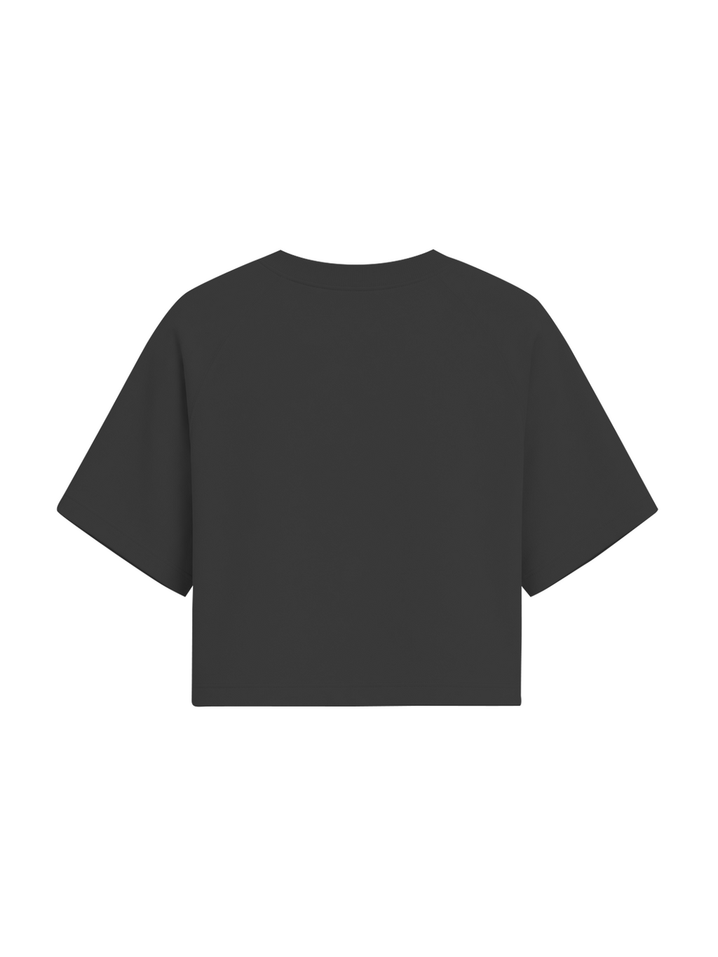 CROPEDTEE - COAL BLACK