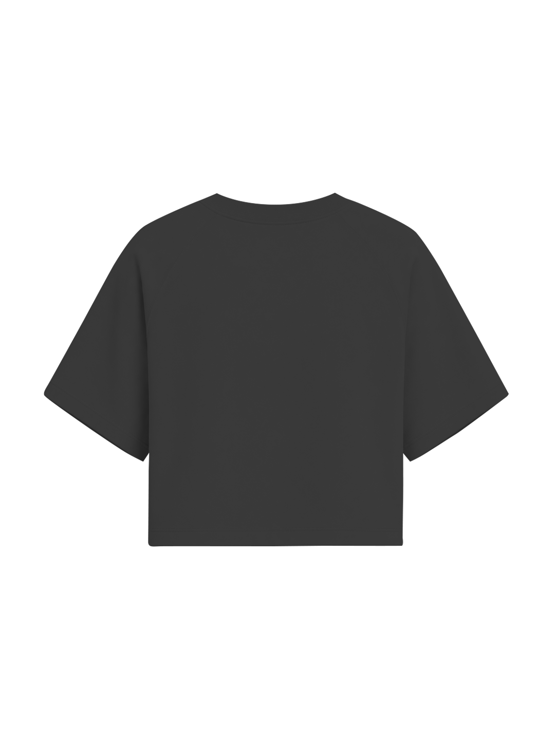 CROPEDTEE - COAL BLACK