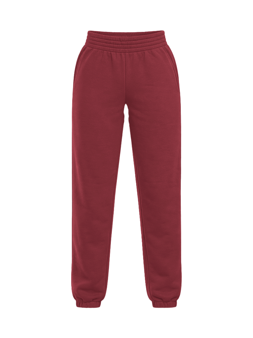 JOGER PANTS - MERLOT RED
