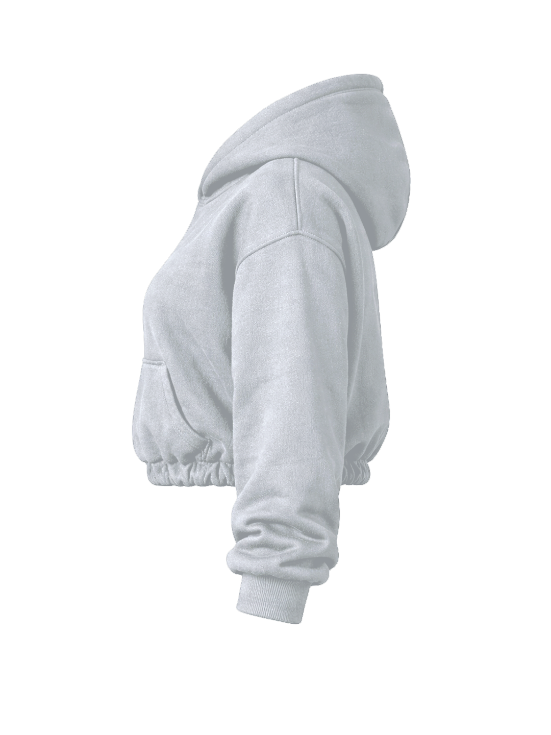 CROPPED PUFFY - STEEL