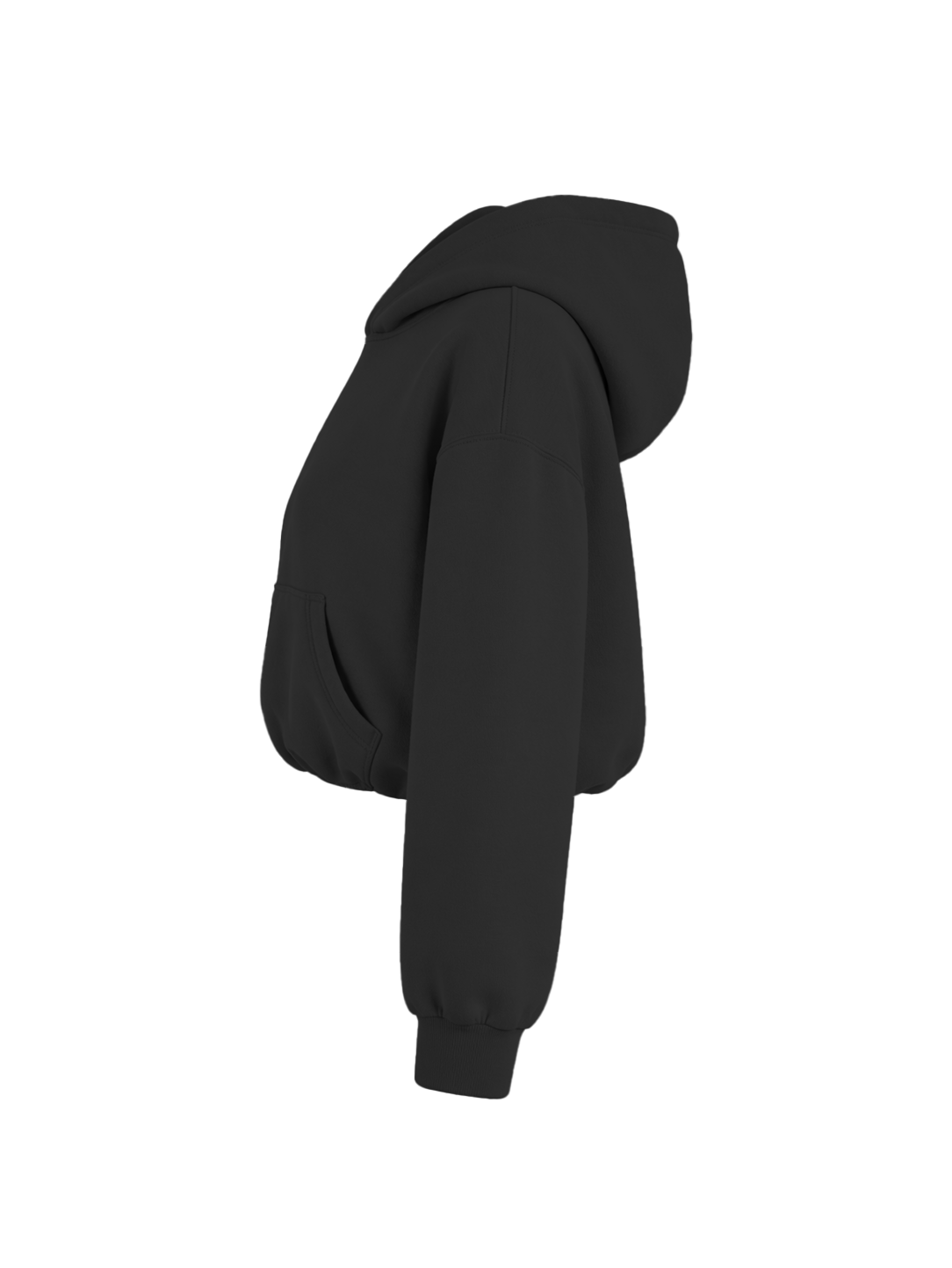 COZY CROPPED - COAL BLACK