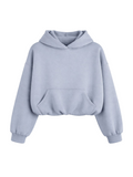 CROPPED PUFFY - STEEL