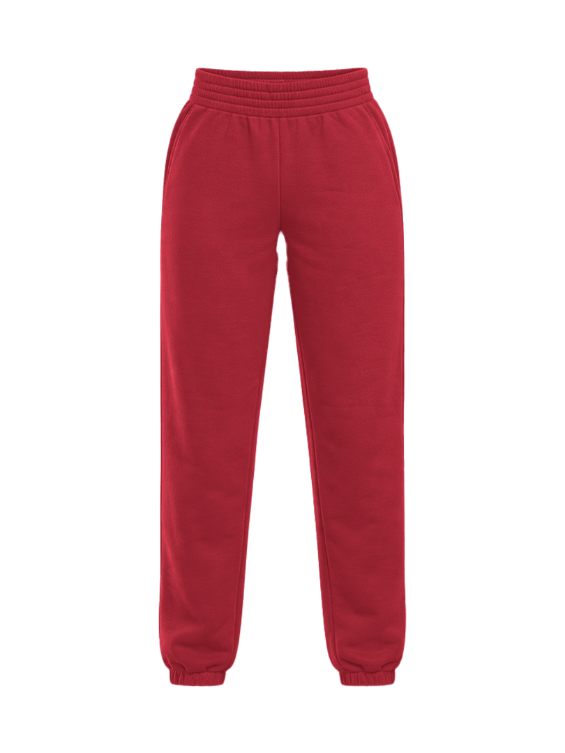 JOGER PANTS - MERLOT RED