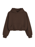 CROPPED PUFFY - CHOCOLATE FOUNDE