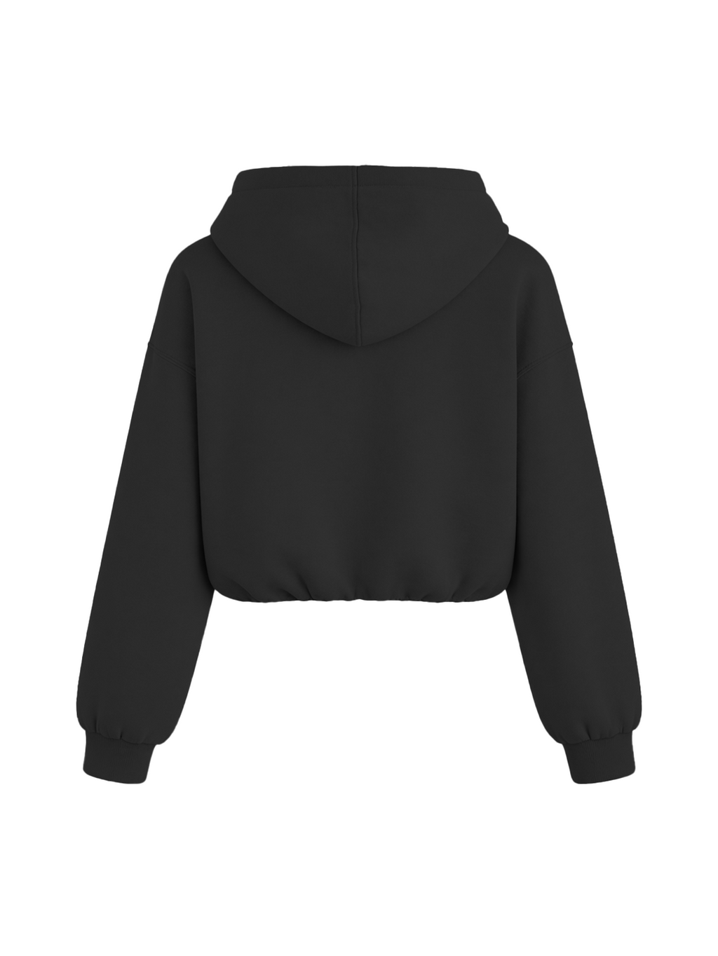 CROPPED PUFFY - COAL BLACK