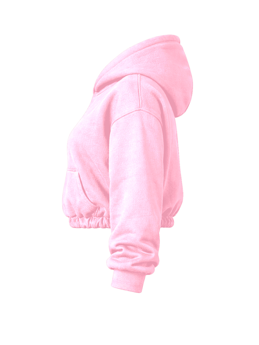 CROPPED PUFFY - ROSE QUARTZ