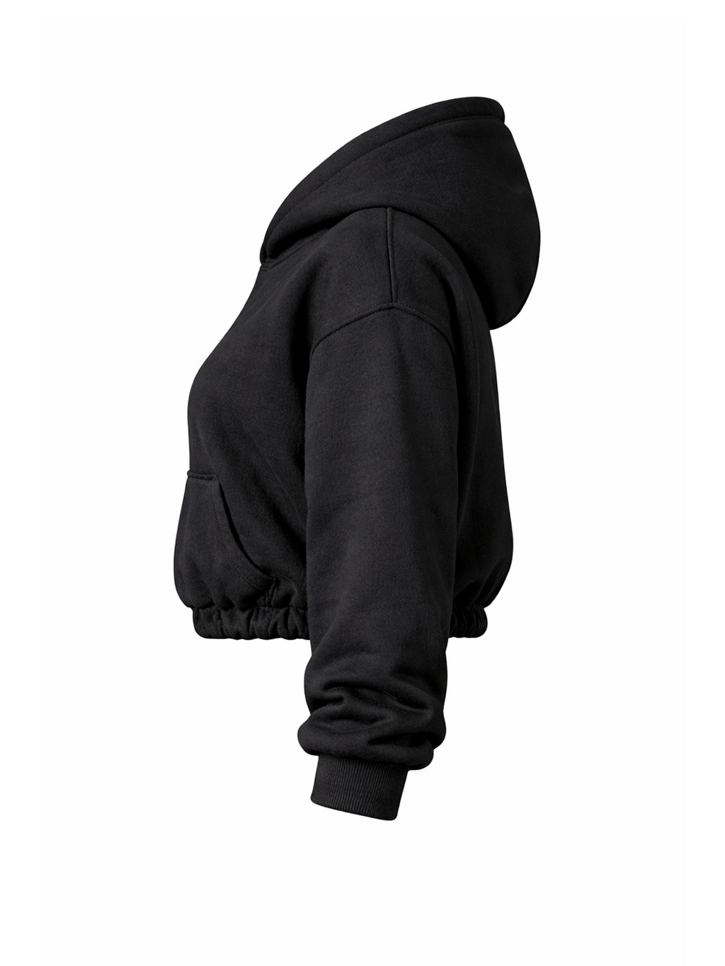 CROPPED PUFFY - COAL BLACK