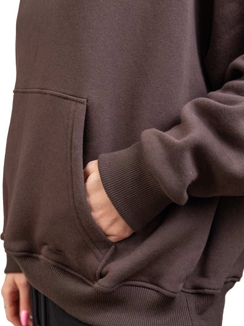 OVERSIZE HOODIE - CHOCOLATE FOUNDE