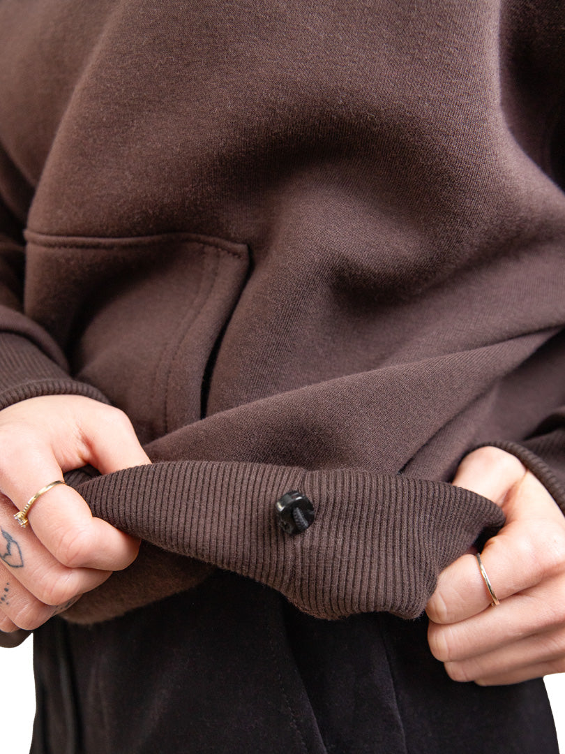 OVERSIZE HOODIE - CHOCOLATE FOUNDE