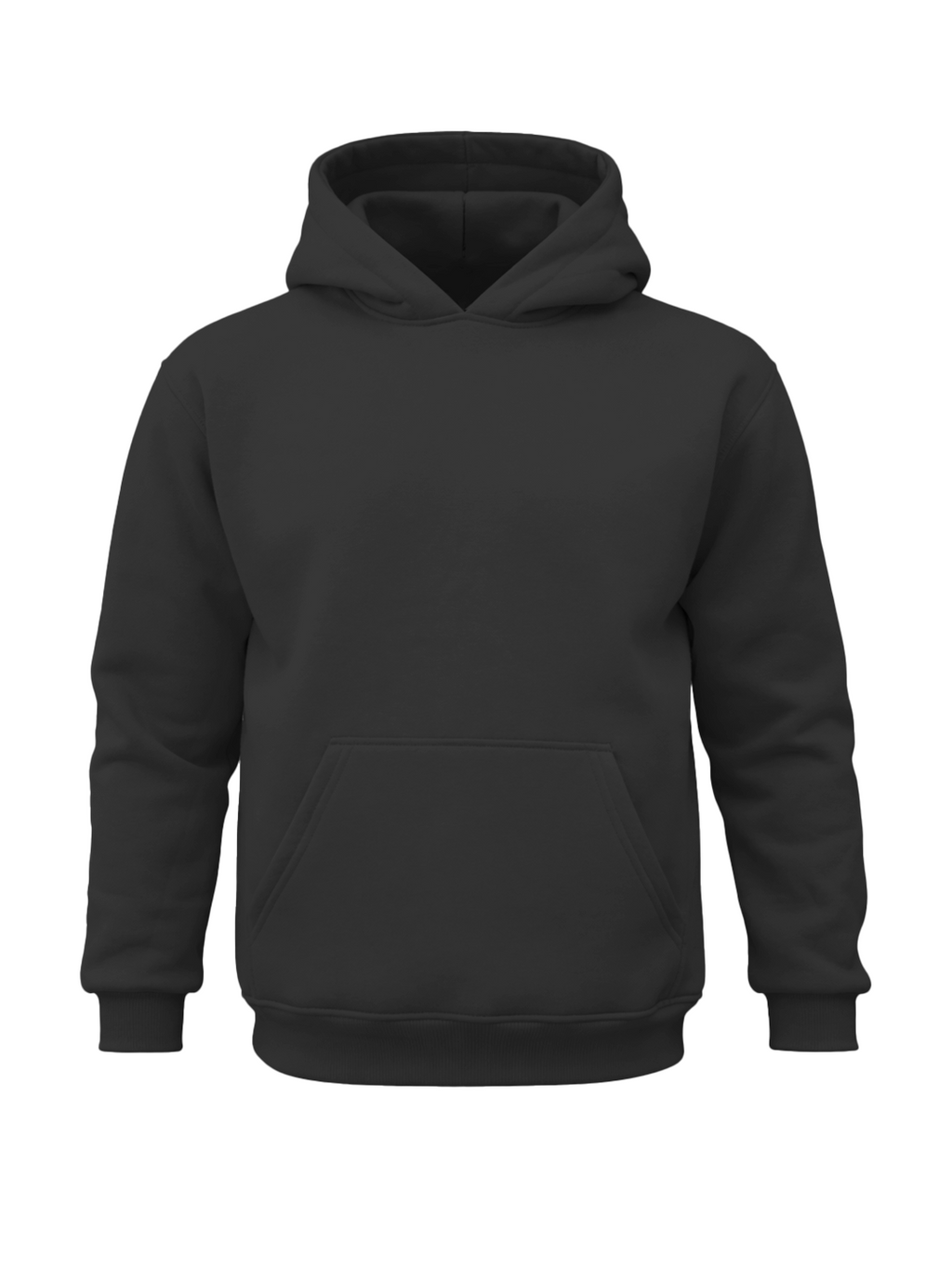 REGULAR HOODIE - COAL BLACK