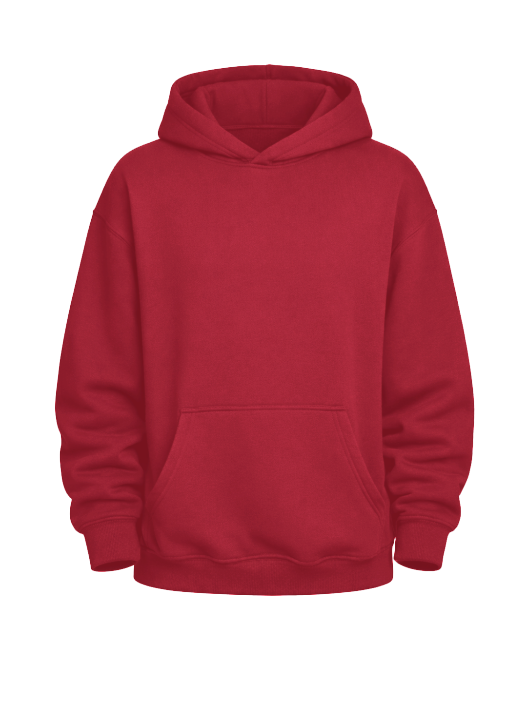 OVERSIZE HOODIE - MERLOT RED