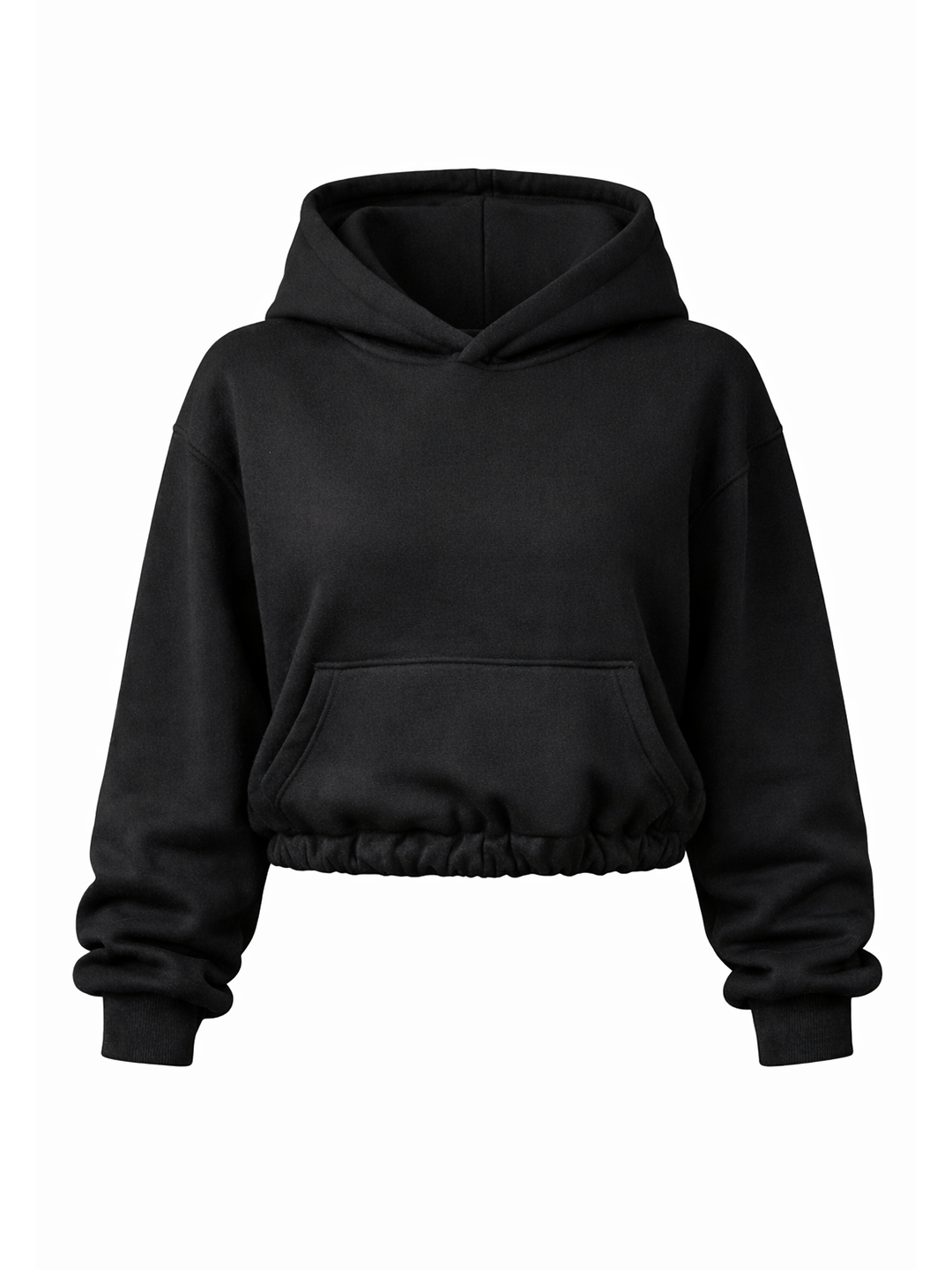 CROPPED PUFFY - COAL BLACK