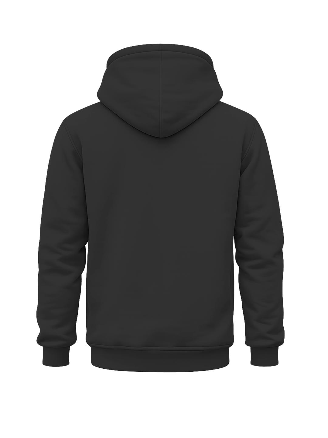 REGULAR ZIP HOODIE - COAL BLACK
