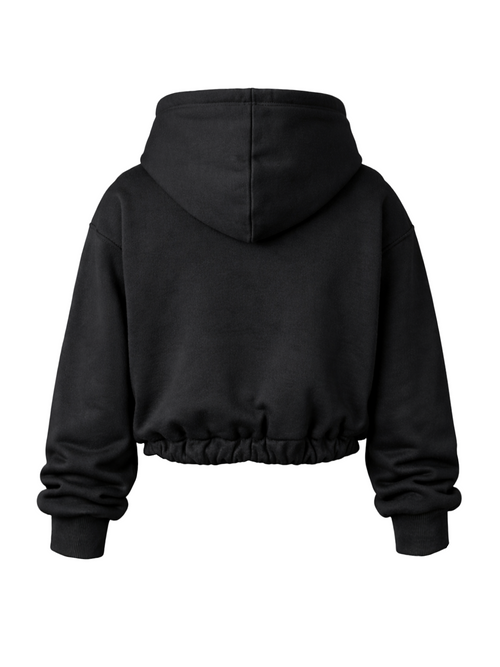 CROPPED PUFFY - COAL BLACK